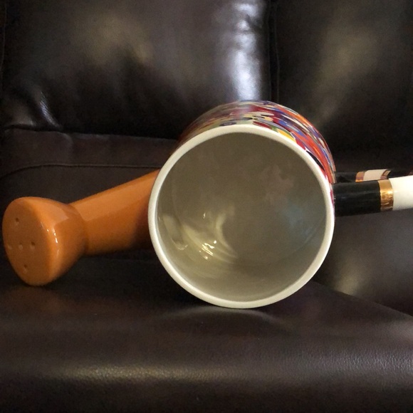 Never used MacKenzie-Childs watering pitcher 8”tall multi-color - Picture 5 of 5